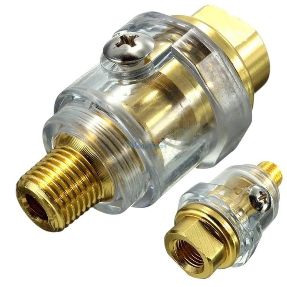 In-Line Oil Lubricator Transparent Oil Level Window Air Tool Lubricator Auto Repair Hop