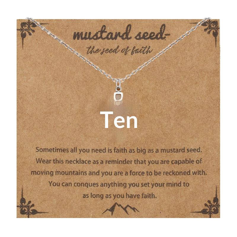 New Christian Gift Mustard Seed Gold Color Stainless Steel Pendant The Seed Of Faith Silver Color Chain