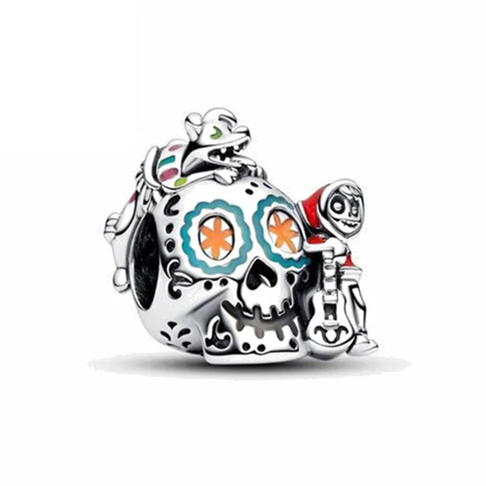 Hot Sell MINISO Disney 925 Silver Animals Mobilization Charms Beads Hot Original Bracelet Trinkets DIY Jewelry Women