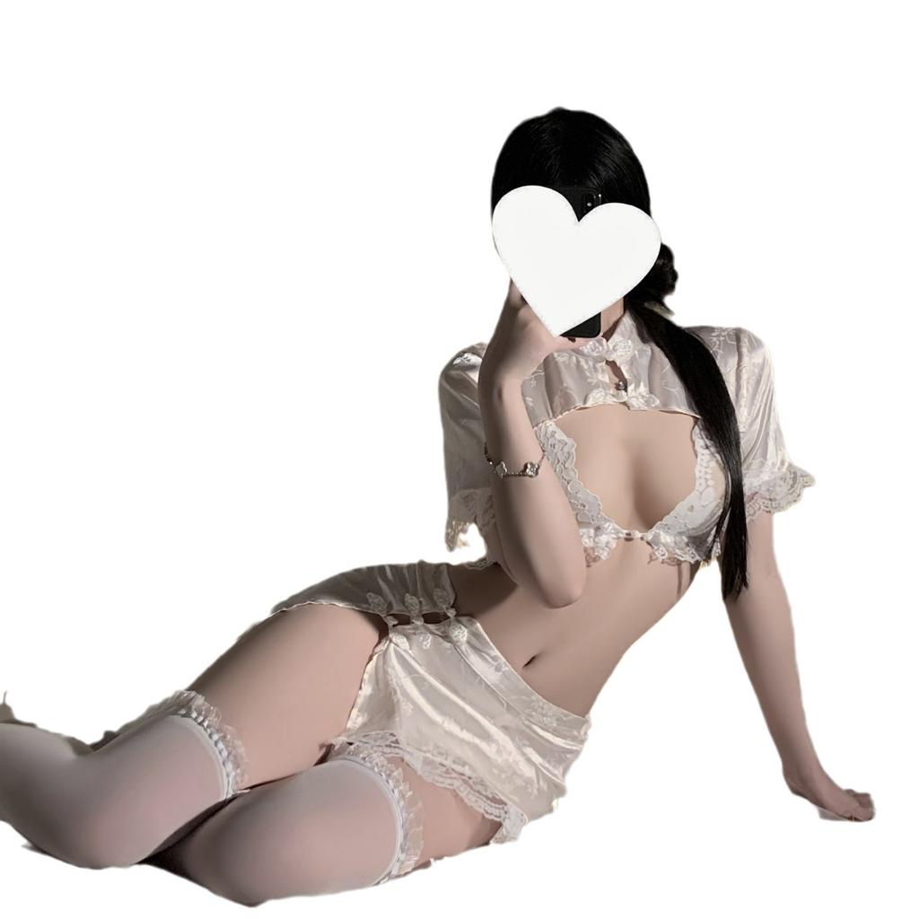 Sex Underwear Pure Lace Cheongsam Small Breasts Show Big Flirting Uniform Sexy Temptation Pajama Set