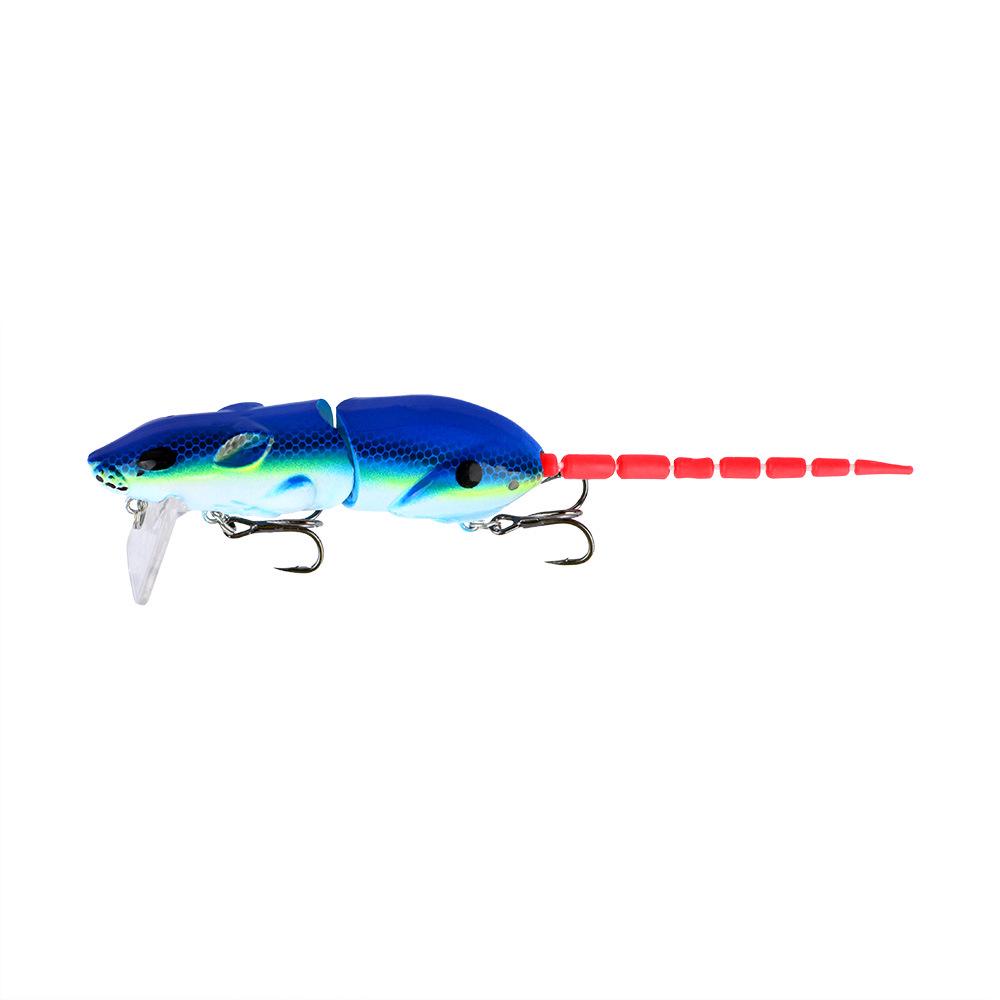 Imitation Mouse Minnow 2-Section Lure, 8cm/15.5g, Long-Casting Pencil for Bass, Asp & Black Carp.