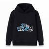 Kids Boys Girls Pullover Hoodie, Cool New Water Graffiti Letter Print Casual Long Sleeve Hooded Sweatshirt for Daily Wear