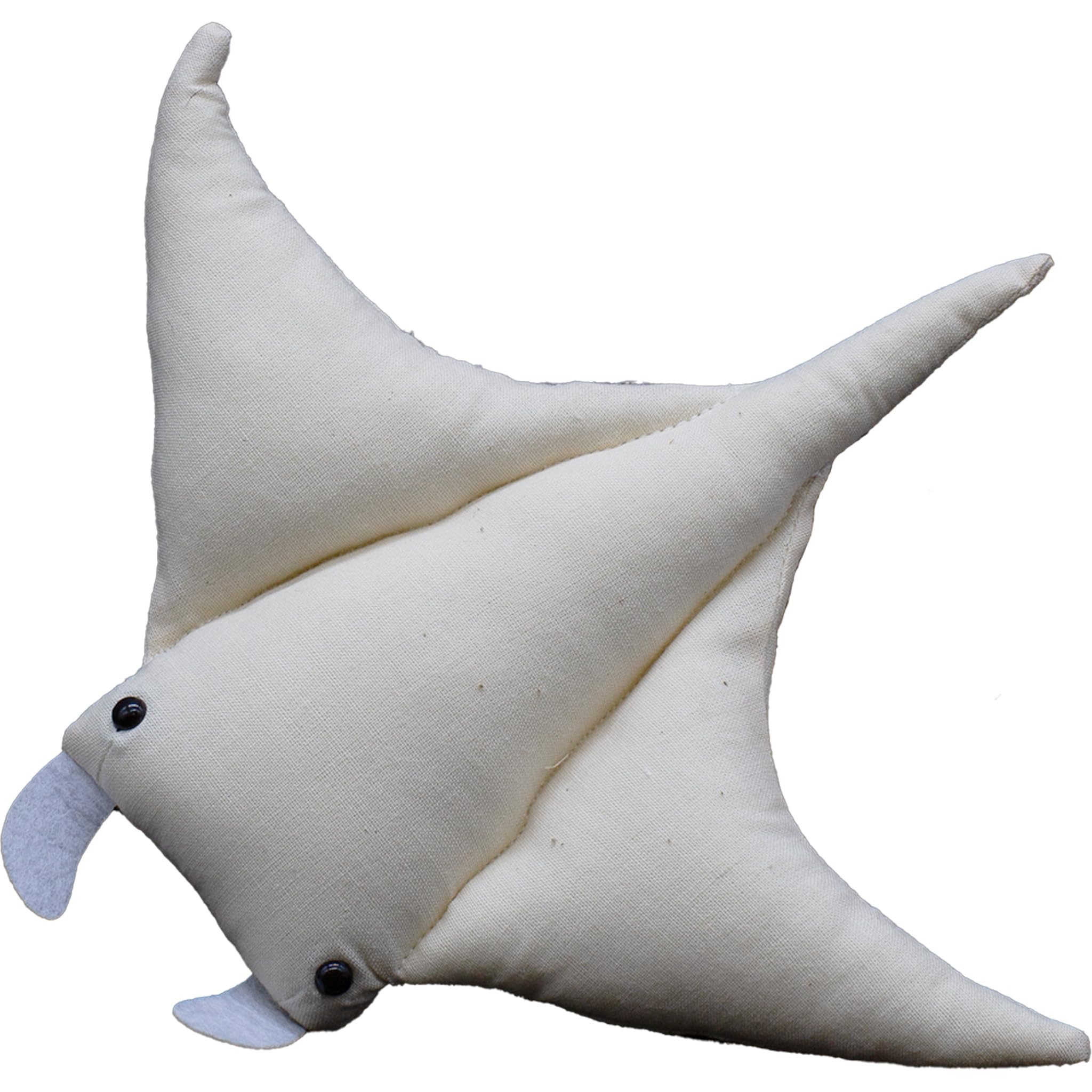 

Canvas Doll Manta Ray, Medium, 21.5 x 9 x 3 cm, Message, Colored Paper, Gift, Art Workshop, Present, Get Well Gift, Celebration