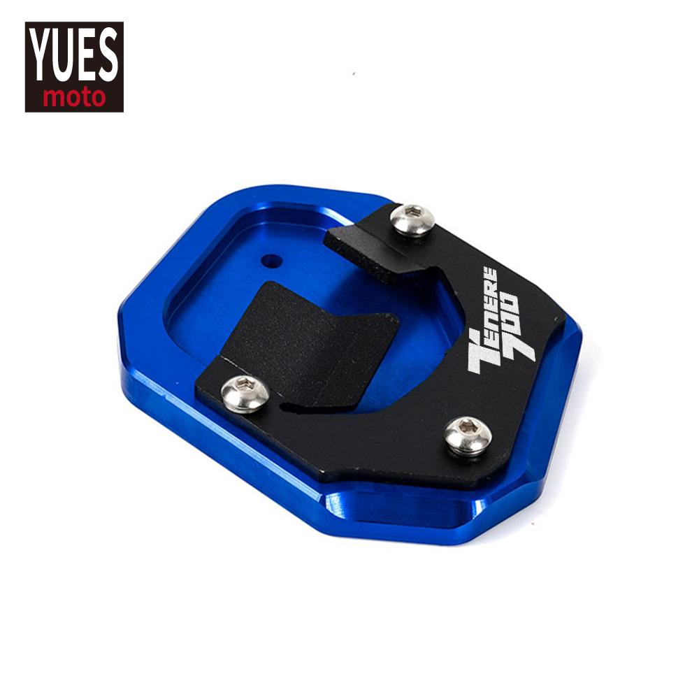 Motorcycle Accessories Aluminum Foot Enlarger Foot Side Stand Extension Plate Fits For Yamaha Tenere 700