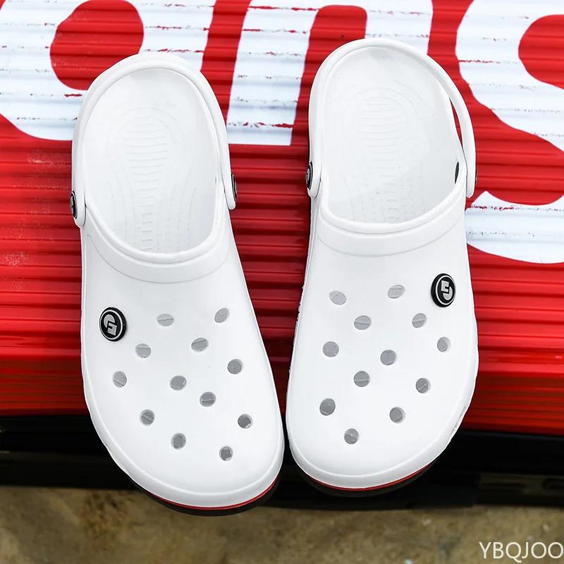 2024 New Fashion Sandals Men 2 Slippers Soft Bottom Beach Sandals Men  Sandals Comfortable Breathable Ankle-Wrap EVA