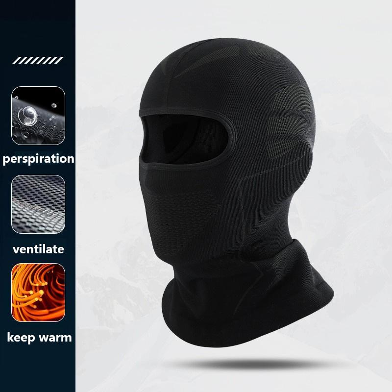 Winter-Skimütze für Männer und Frauen, kältebeständig, Thermoschal, Sturmhaube, Vollgesichtsmaske, Ski, Radfahren, Jagd, Kopf- und Halsbedeckung, Helm-Innenkappe