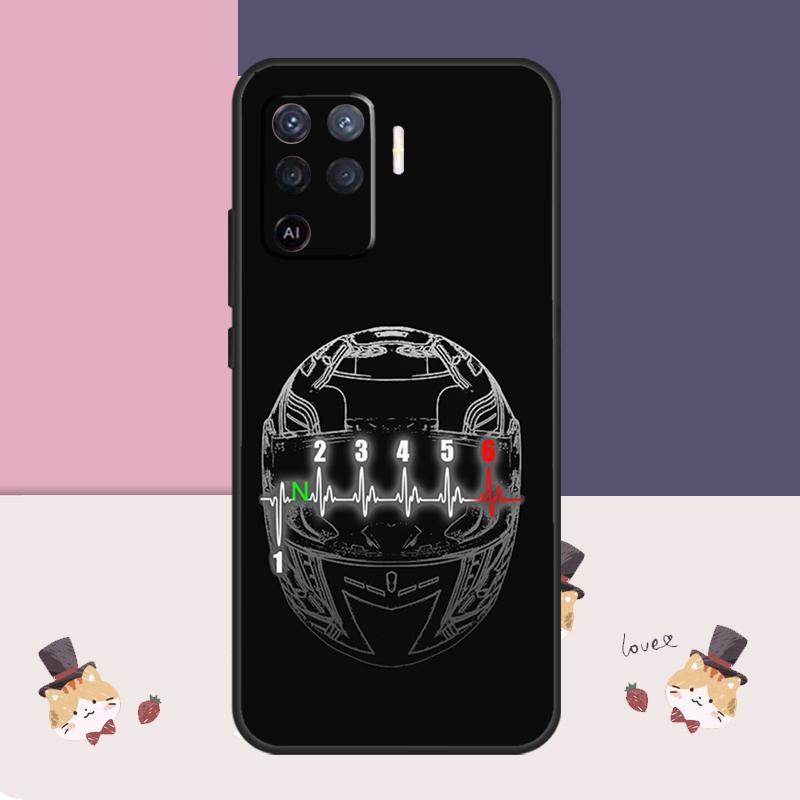 Motorcycle Gear Case For Oppo A38 A58 A78 A98 A54 A74 A94 A18 A57 A17 A77 A80 A60 A40 A96 A76 A16 A15 A5 Pro