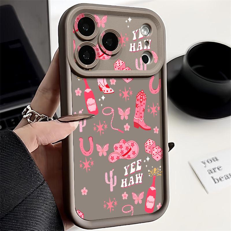 Cute Cartoon Pattern Phone Case For iPhone Air 17 16 15 14 13 12 Pro Max 17 Pro 11 16e Silicone Soft  TPU Shockproof Cover