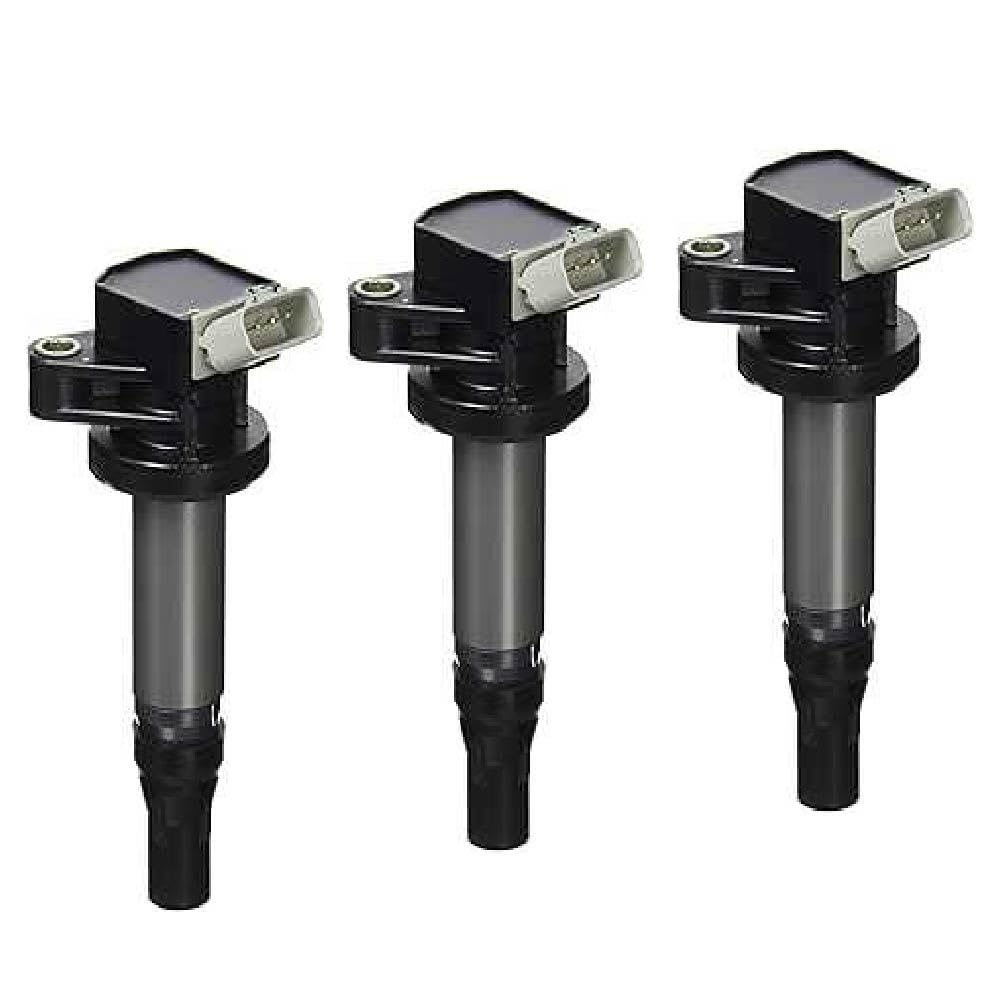 Daihatsu ignition coil and spark 3 and compatible with Mira Mira plug, 4-pin, pieces, 19500-B2050 19500-B2051, Hijet, Tanto, Exe, Atrai, Copen, Mira,