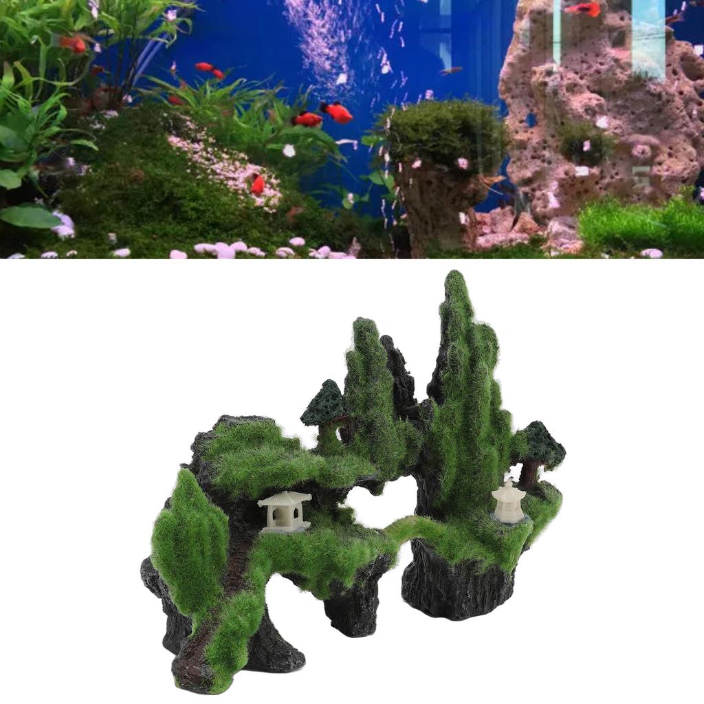 Moss Rockery Aquarium Decoration Artificial Moss Rockery Ornament for Aquarium Fish   Terrarium