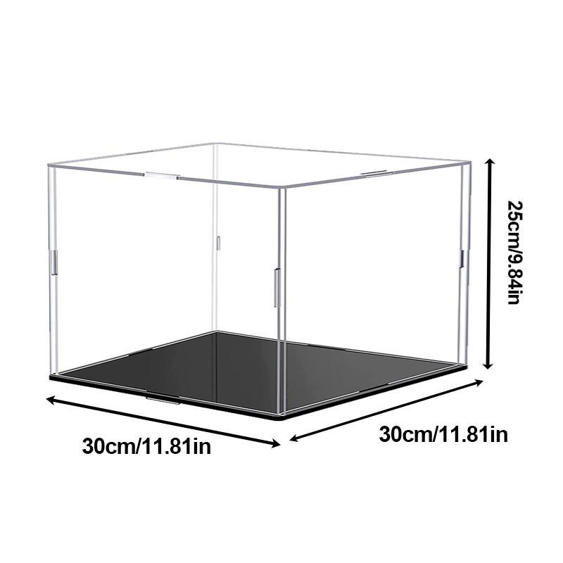 Transparent Storage Box Acrylic Model Display Box Countertop Box Organizer Stand Dustproof Protection Showcase for Action Figures/Toys/Collectibles