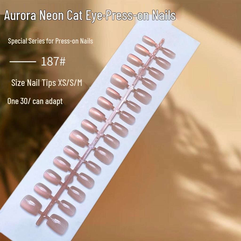 

Аврора Хамелеон Кошачий Глаз Стеклянные Бусины Накладные Ногти - Готовые к Носке Накладные Ногти