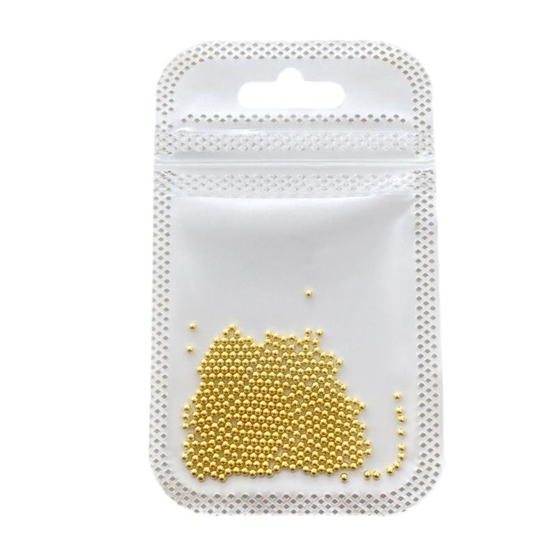 Multi-Size Nail Caviar Beads Micro 3D Nail Art Decorations Mini Metal Nail Beads Nails Jewelry DIY Nail Designs Gifts