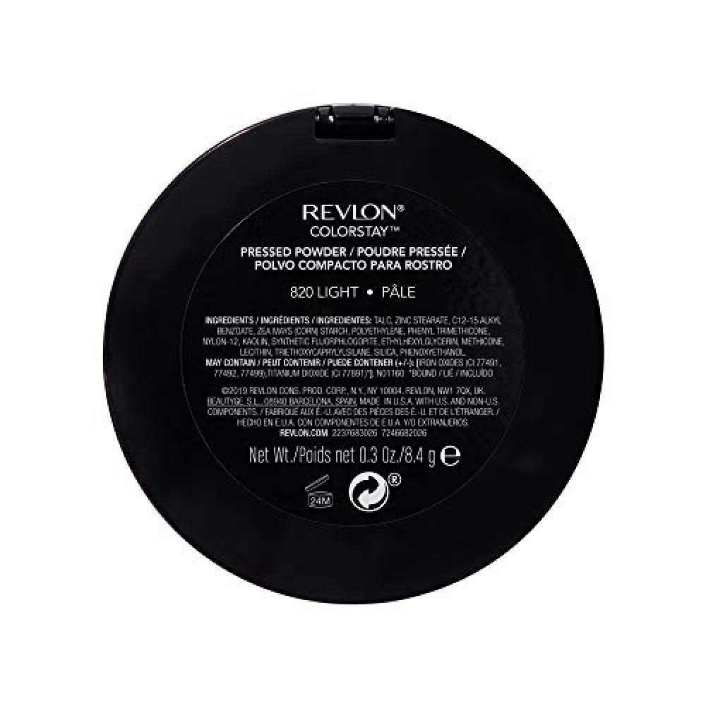 Revlon Face Powder  Colorstay 16 Hour Face Makeup  Longwear Medium  Full Coverage With Flawless Finish  Shine   Oil Free  820 Light  0.3 Oz