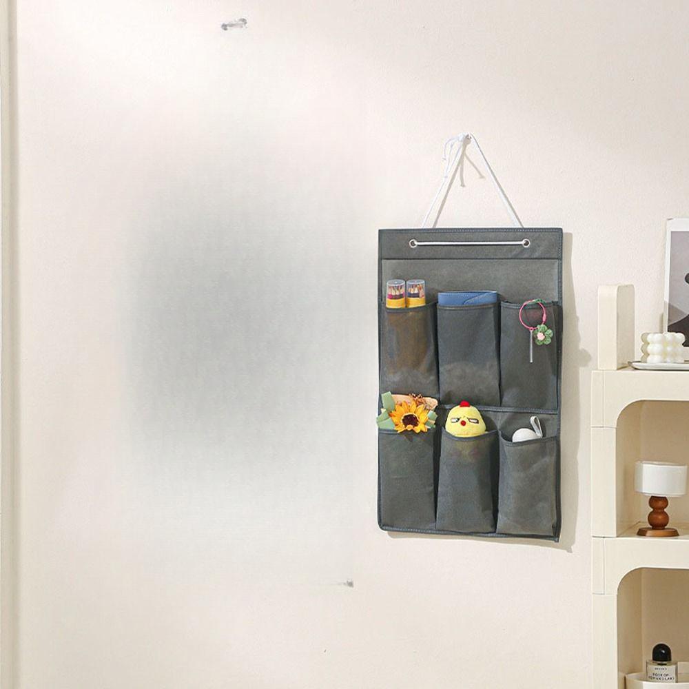 Wall-Mounted Sundries Shoe Organizer Fabric Closet Bag Storage Rack Hanging Over The Door Cloth Bag