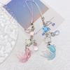 Unique Star Keychain Winged Bag Pendant Phone Charm Unique Keyring Chain Decoration for Fashion Forward Individual