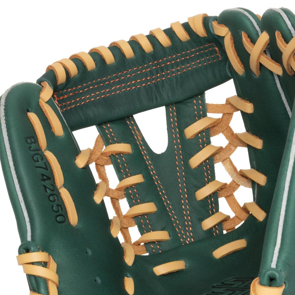 ZETT Baseball Soft Baseball Limited and ZETT Baseball Swallow Sports D Green x Pastel Glove, Glove, All-Around, Edition, Boys' Juniors', BJG742650,