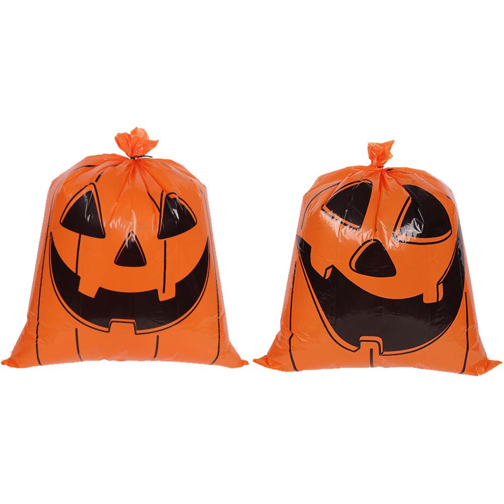 

Halloween Outdoor Decorations For Home Pumpkin Plastic Garbage Leaf Bags Yard Decor Lawn Bag Happy Halloween Party Props 2026
