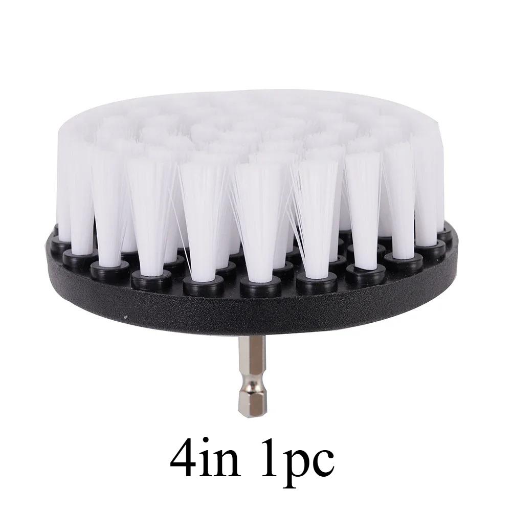 

4-дюймовая щетка, устанавливаемая на дрель, мягкий аксессуар для чистки ковров, кожи, обивки, шин, совместимый с электродрелями