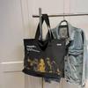 Frühling und Sommer Große Kapazität Canvas Tasche, Modische Damen Einzel Schulter Handtasche, Studentische Frühjahrs-Ausflugs-Reisetasche
