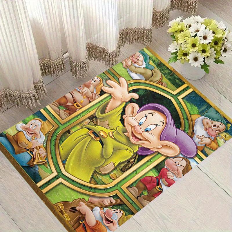 

1 шт. Килим Snow White and the Seven Dwarfs, Килимок для зони, Спальні та Ігрової кімнати, Міцний, Стійкий до плям та Легкий у догляді, Вітальні 60cm by 90cm