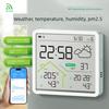 Wifi Connected Indoor Thermometer for Home Use, Accurate Outdoor Temperature and Humidity Meter, Clock, Pm2.5 Detector, Hygrometer