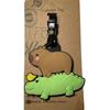 Kawaii Cute Capybara Bagasjemerke Kvinner Reisetilbehør Tegneserie Pvc Bagasjemerke Menn Bærbar Anti-Tap Adresse Navneskilt