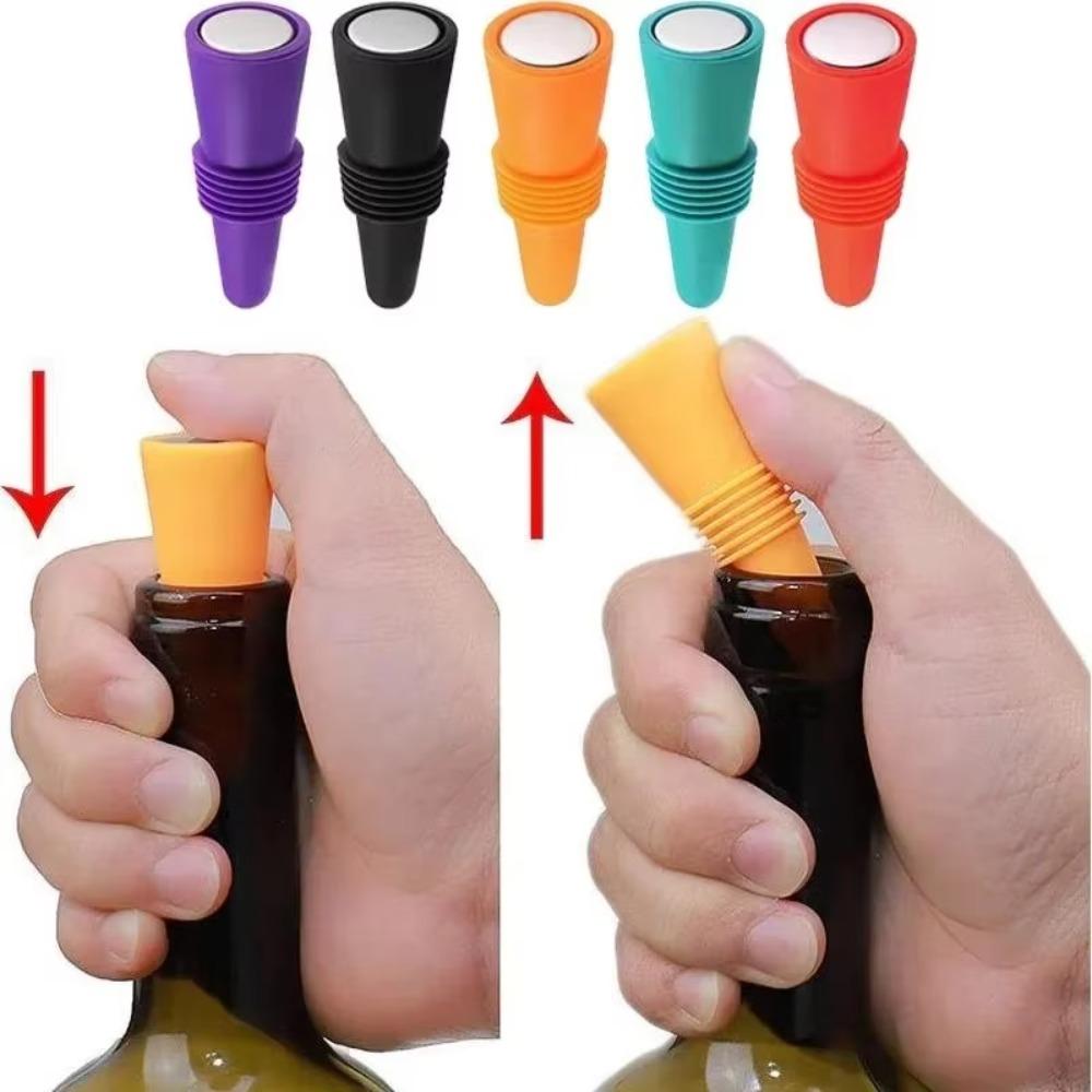 2pcs Sealed Champagne Cap Leak Proof Champagne Bottles Sealer Wine Cork Bar Accessories