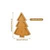 wooden Christmas tree plate tray for food appetizers desserts snackacs sushi Japanese sashimi plate restaurant