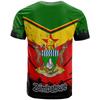 Sommer Rundhals 3D Simbabwe Print Top Modische Lässige Kurzarm Herren T-Shirts