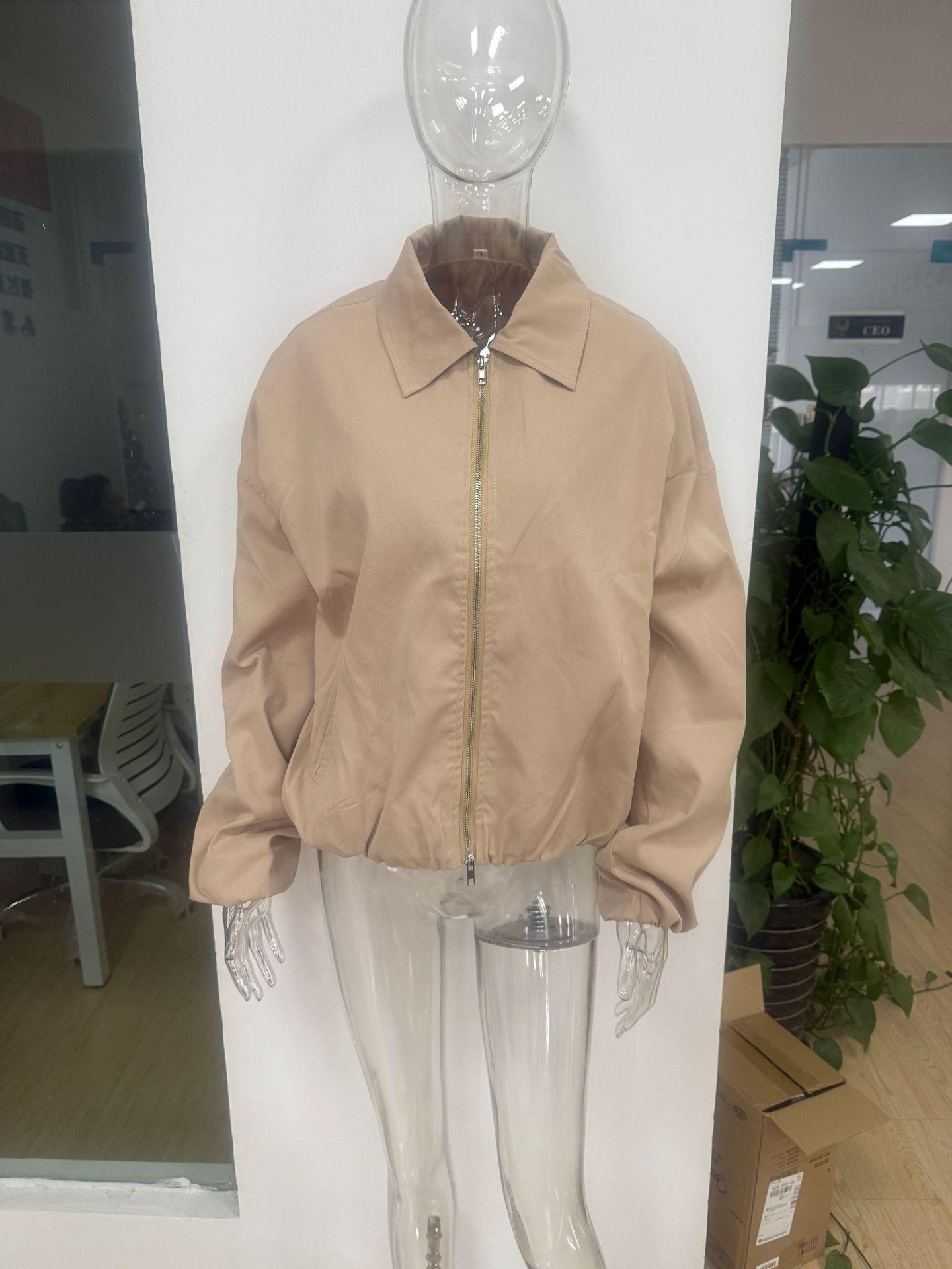 

2024 Trendy Women s Brown Vintage Loose Short Jacket Coat - European & American Style Medium