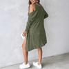Women's Comfortable Casual Fashionable Color U-neck Vest Dress Jacket Two-piece Set