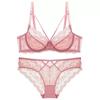 French Sexy Ultra‑Thin Sheer Lace Bra,Minimizer Brassiere for Large Bust Women