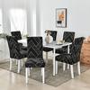 Stretchy Patterned Dining Room Chair Covers Set of 1 ,Washable Dining Chair Covers ,Great Decor for Home Hotel Party Banquet