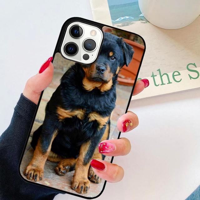 Cool Rottweiler Dog Soft TPU Phone Case Cover For iPhone 17 Air 16 15 14 Plus Apple 16 11 12 13 Pro Ma Coque