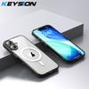 KEYSION Shockproof Transparent Case for MagSafe for iPhone 17 2025 HD Clear TPU+PC Magnetic Wireless Charging Phone Back Cover
