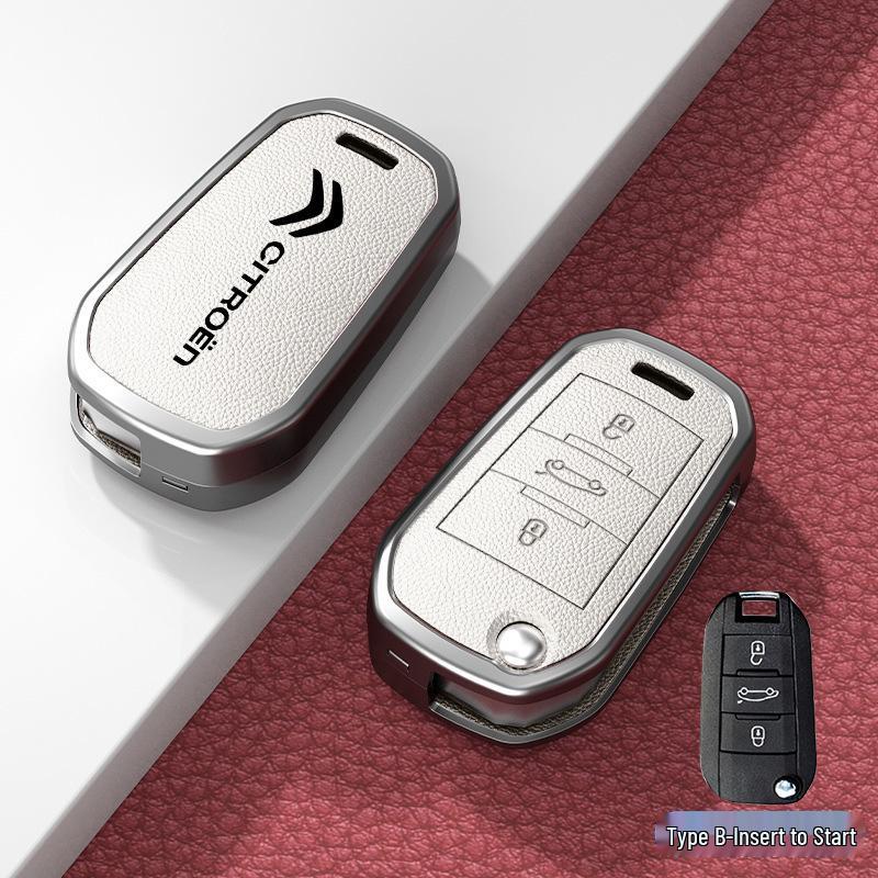 Car Key Cover & Buckle for Citroen C3XR, C4L, Tianyi, C5, C4 Sega, Elysee, C6 Models