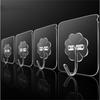 USAN HOME Seamless Transparent Adhesive Wall Hooks (30 Pack)