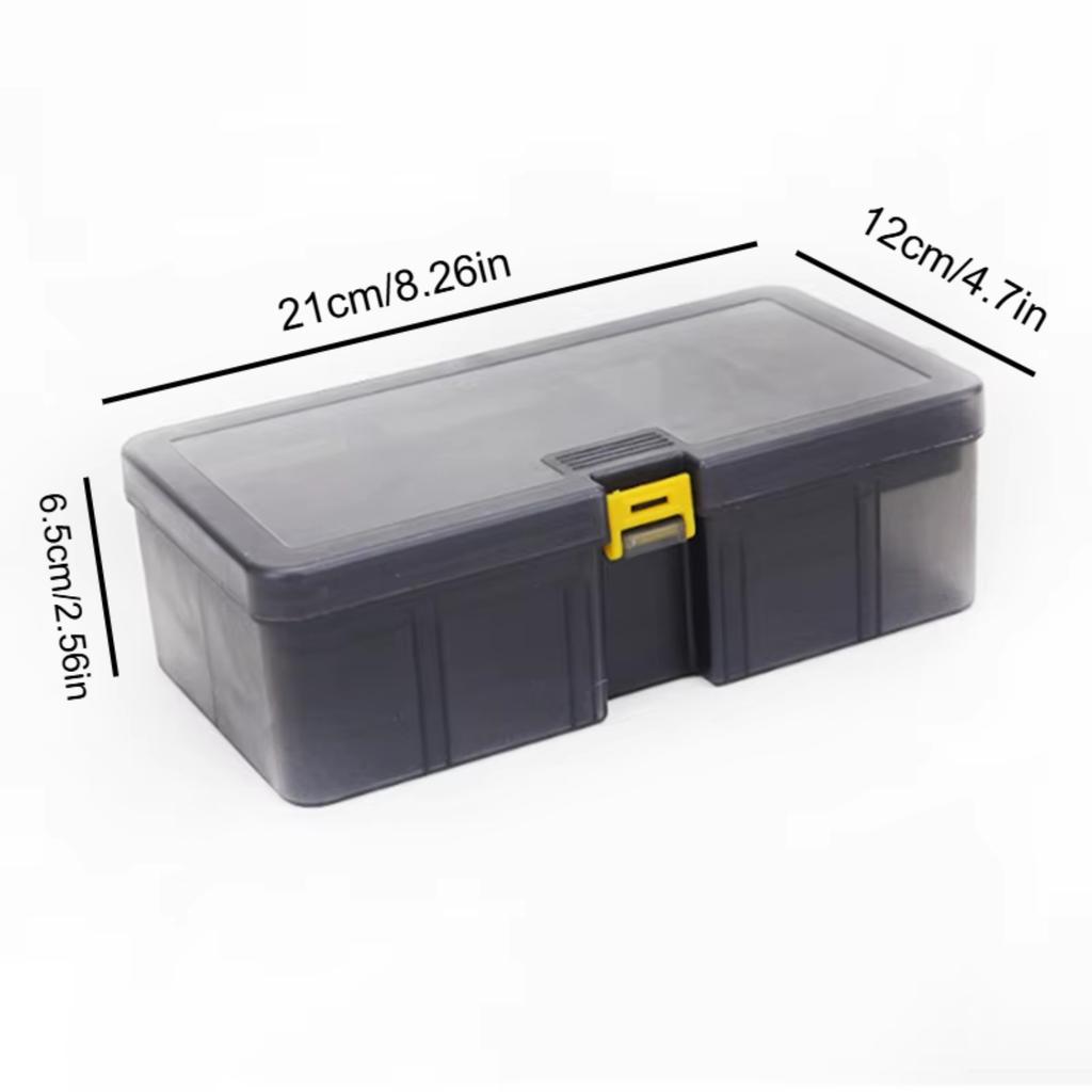 Portable double-layer transparent lure box, detachable panel, multi-functional fishing bait storage accessory fishing tackle box