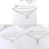 Water Dazzle Heart Waist Chain With Electroplated Finish For Nightclub And Beach Wear