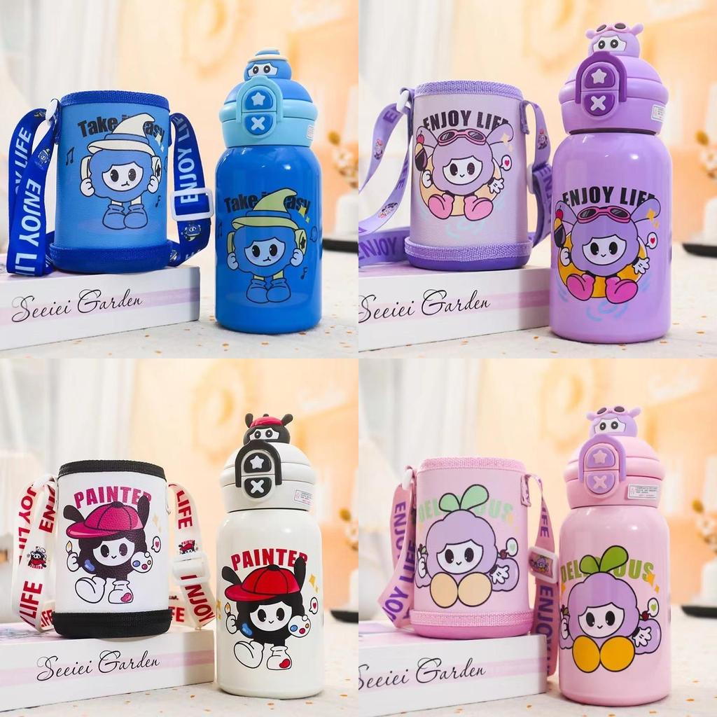 Childrens Cartoon Insulated Water Bottle With 316 Stainless Steel For School And Travel