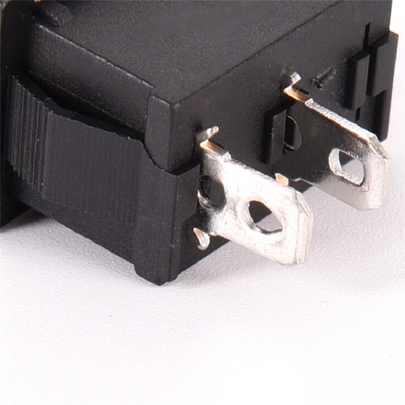 10 Stück Los 2 Pin 12V Auto Boot Runder Punkt Licht Ein/Aus Wippschalter Werkzeug