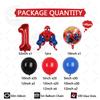 149pcs Kids Birthday Red Blue Balloons Garland Arch Kit For Party Decors Age 1-9 Spiderman 3D Marvel Foil Balloons Air Globos