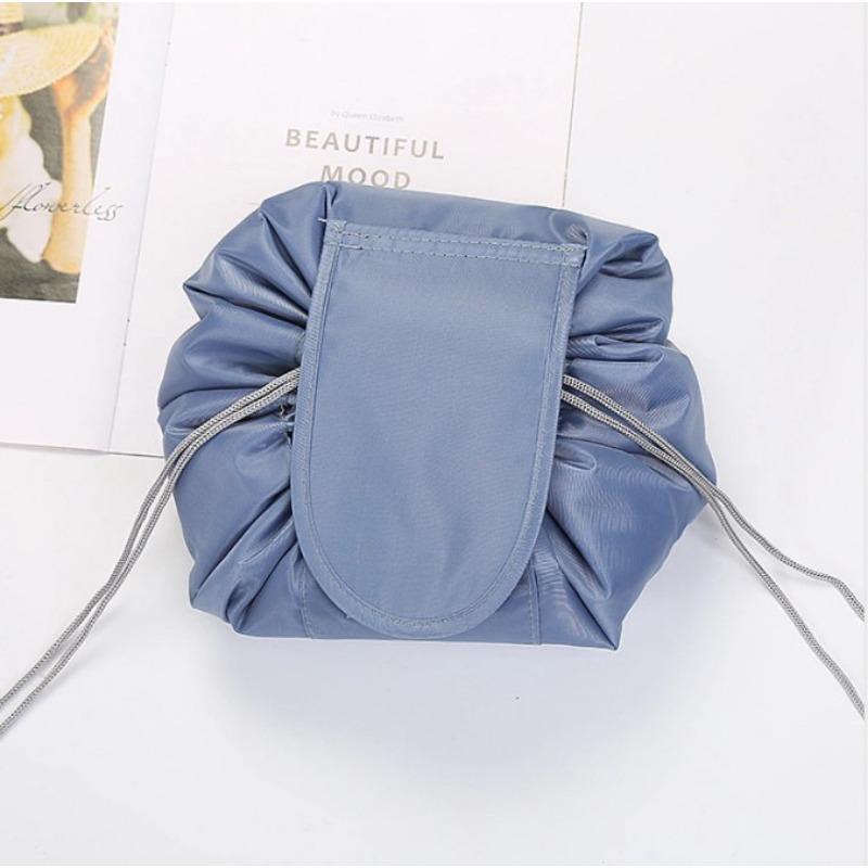 Portable Drawstring Travel Cosmetic Women Makeup Bag Organizer Make Bag Case Storage Pouch Waterproof Toiletry Beauty Kit Bag