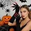 Solid Color Witch Cosplay Costume Fancy Props Ghost Claw Mittens Halloween Cosplay Gloves  Women