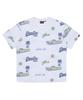 Syupeodeulai Street Surfer Pattern T-Shirt White