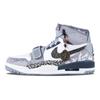Jordan Legacy 312 High top Vintage Basketball Shoes Men's White Gray AV3922-002(Team152-)