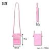 Mini Shoulder Bag, Synthetic Leather with Clear Window, SCP-30659, Pink