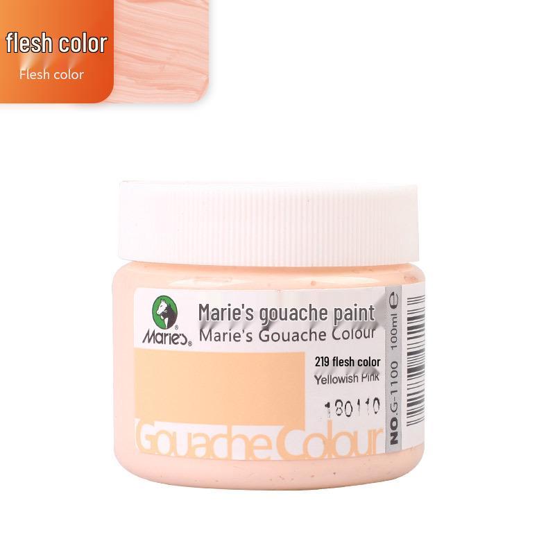 Mali Afwasbare Gouache Verf 100ml - Handgeschilderde Kleuren voor Kinderen en Studenten