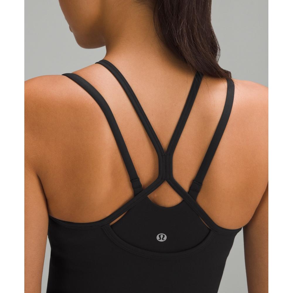 Lululemon Wunder Train High Neck Cross Back Tank Top Black